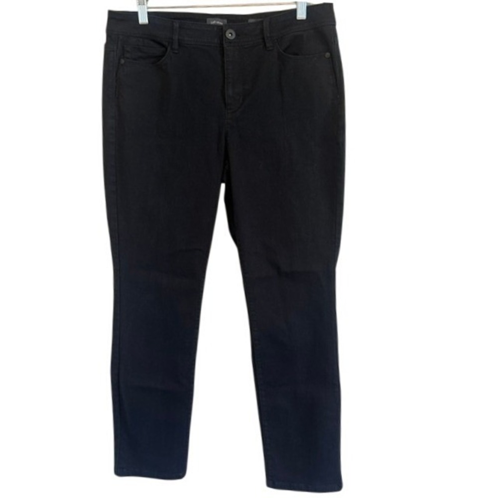 J. Jill Women's Authentic Fit Super Soft Black Slim Ankle Jeans 10 Stretch